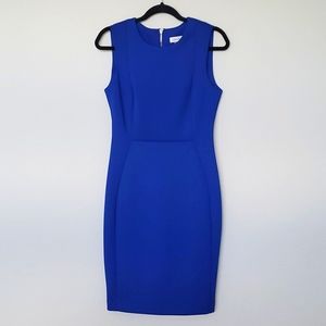 Blue scuba dress